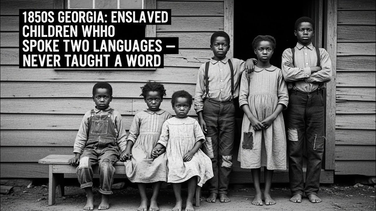 1850s Georgia Enslaved Children Who Spoke Two Languages Never Taught a Word