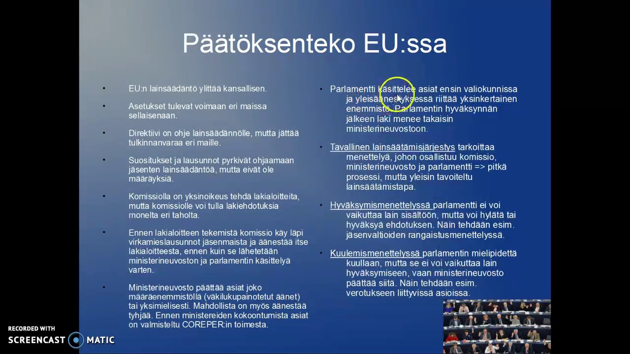 Päätöksenteko EU:ssa
