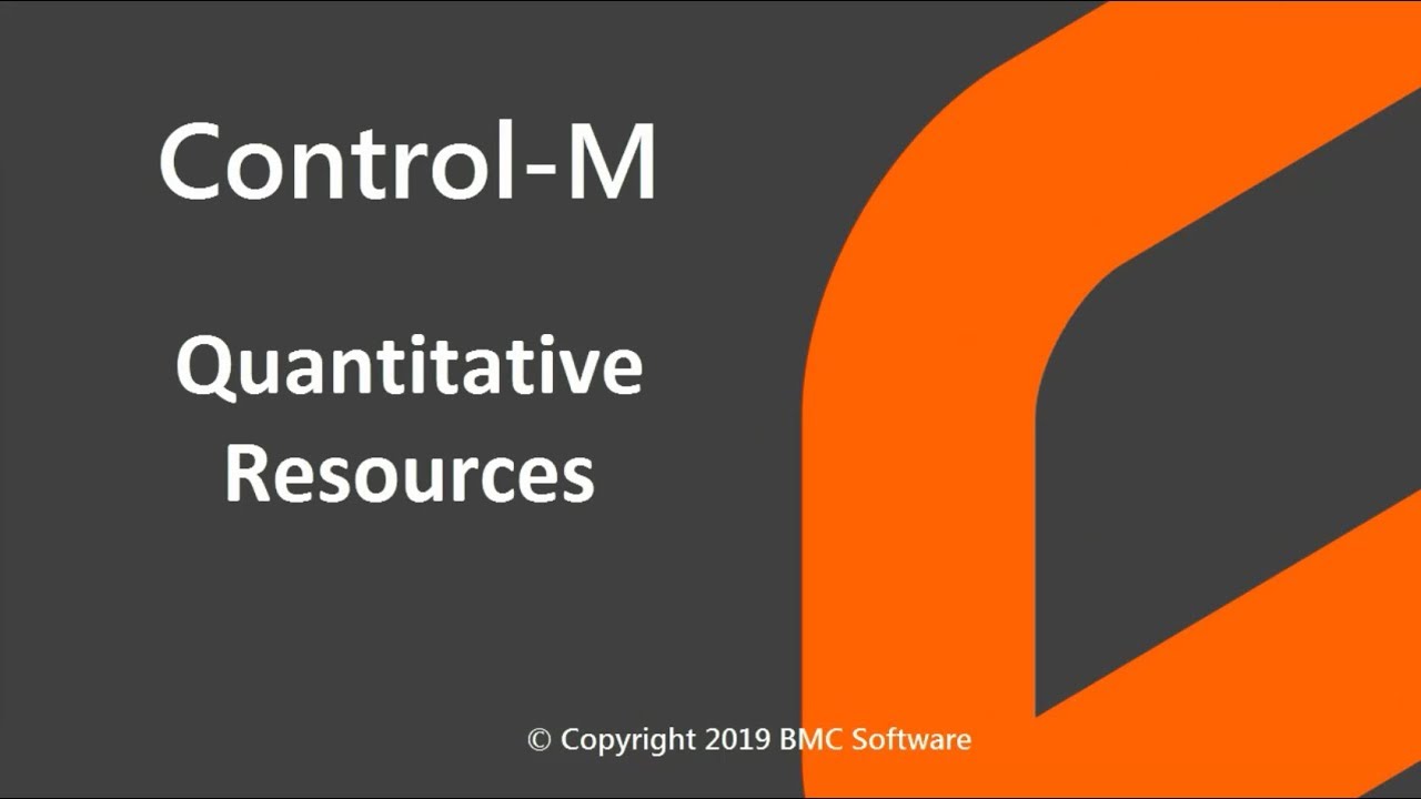 Control-M Quantitative Resources