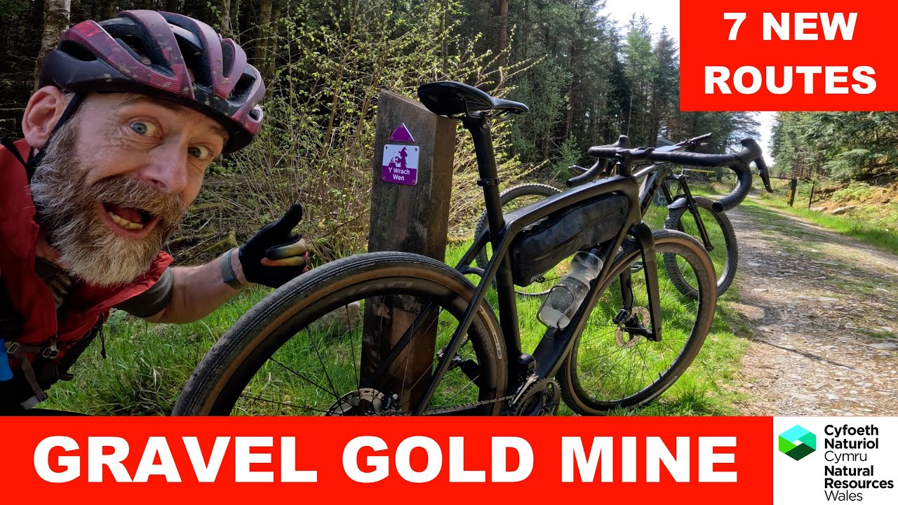 Катание по новым гравийным трассам в Coed Y Brenin