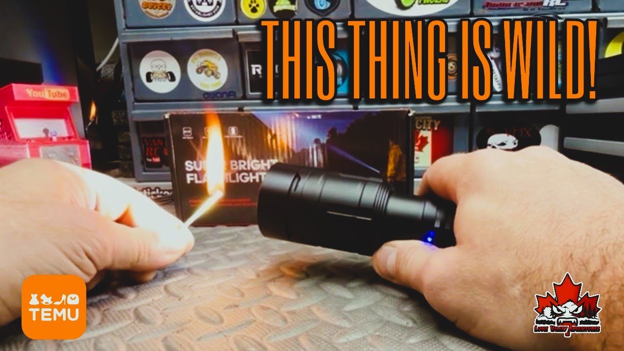 Этот фонарик Temu настолько яркий, что может вызвать пожар!