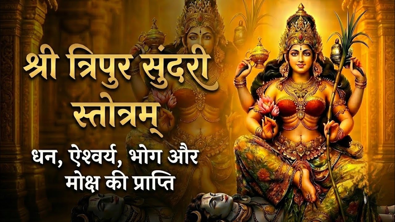 ​श्री त्रिपुर सुंदरी स्तोत्रम् | धन, ऐश्वर्य, भोग और मोक्ष की प्राप्ति (Very Powerful & Melodious)