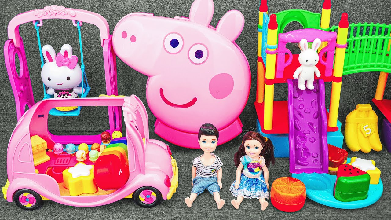 62 Minutes Satisfying with Unboxing Peppa Fun Playground Playset ASMR No Talking｜Review Toys