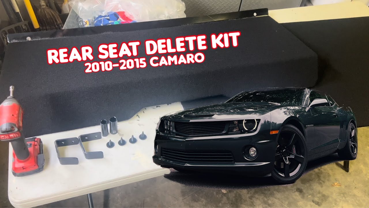 2010-2015 Camaro Rear Seat Delete Kit Install
