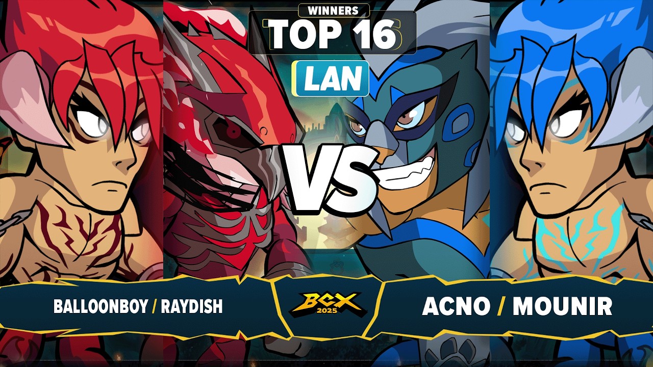 Acno & Mounir vs Balloonboy & Raydish - Top 16 - Brawlhalla World Championship 2025 - LAN 2v2