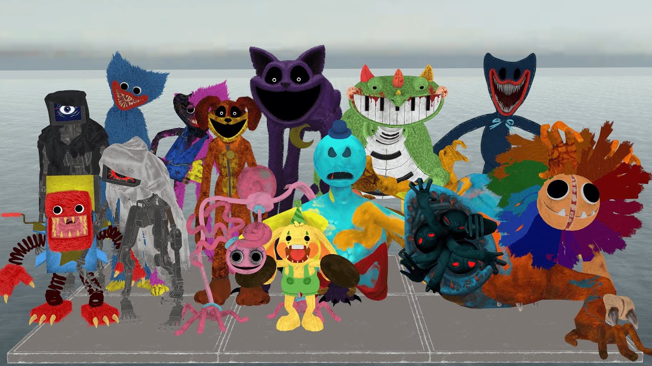 Surviving Poppy Playtime Chapter 1, 2, 3, 4 All Monsters | Garry's Mod