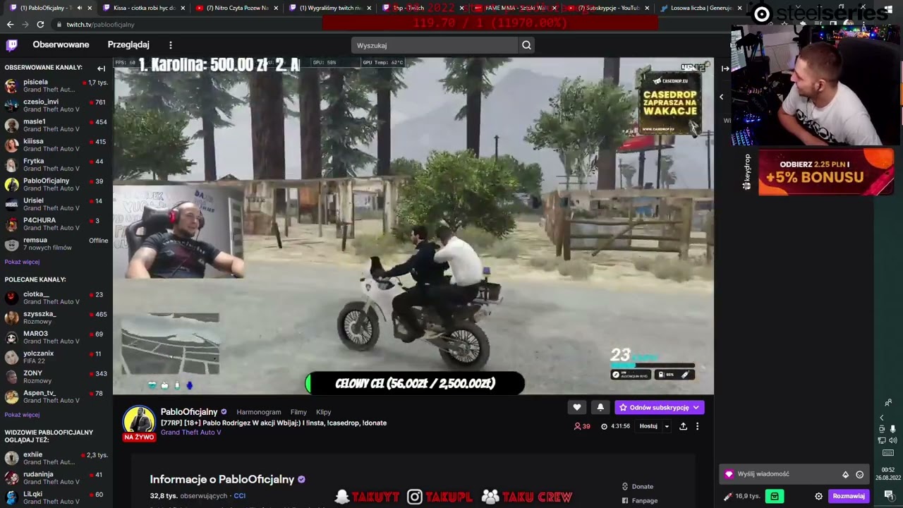 pisi torturuje pabla xdd #77rp