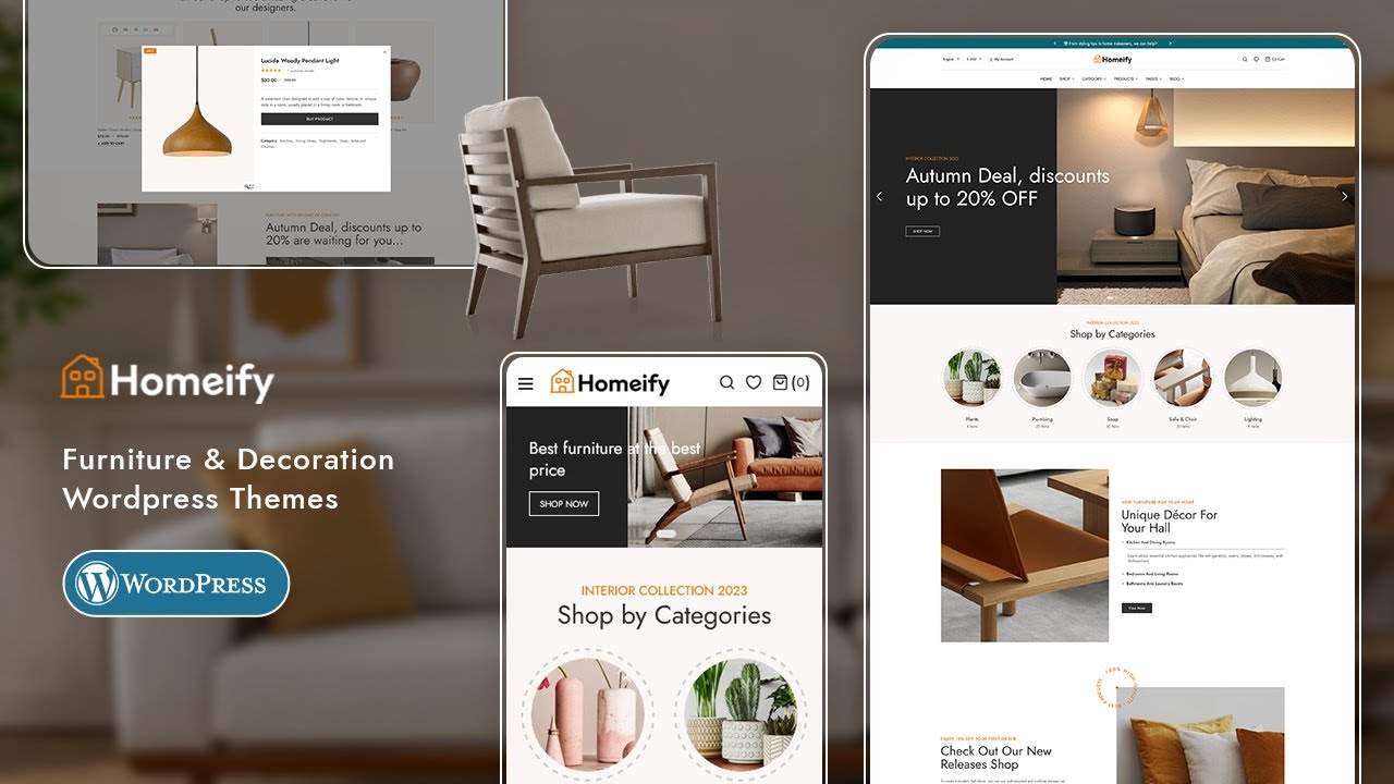 Homeify WooCommerce Theme  - TemplateTrip