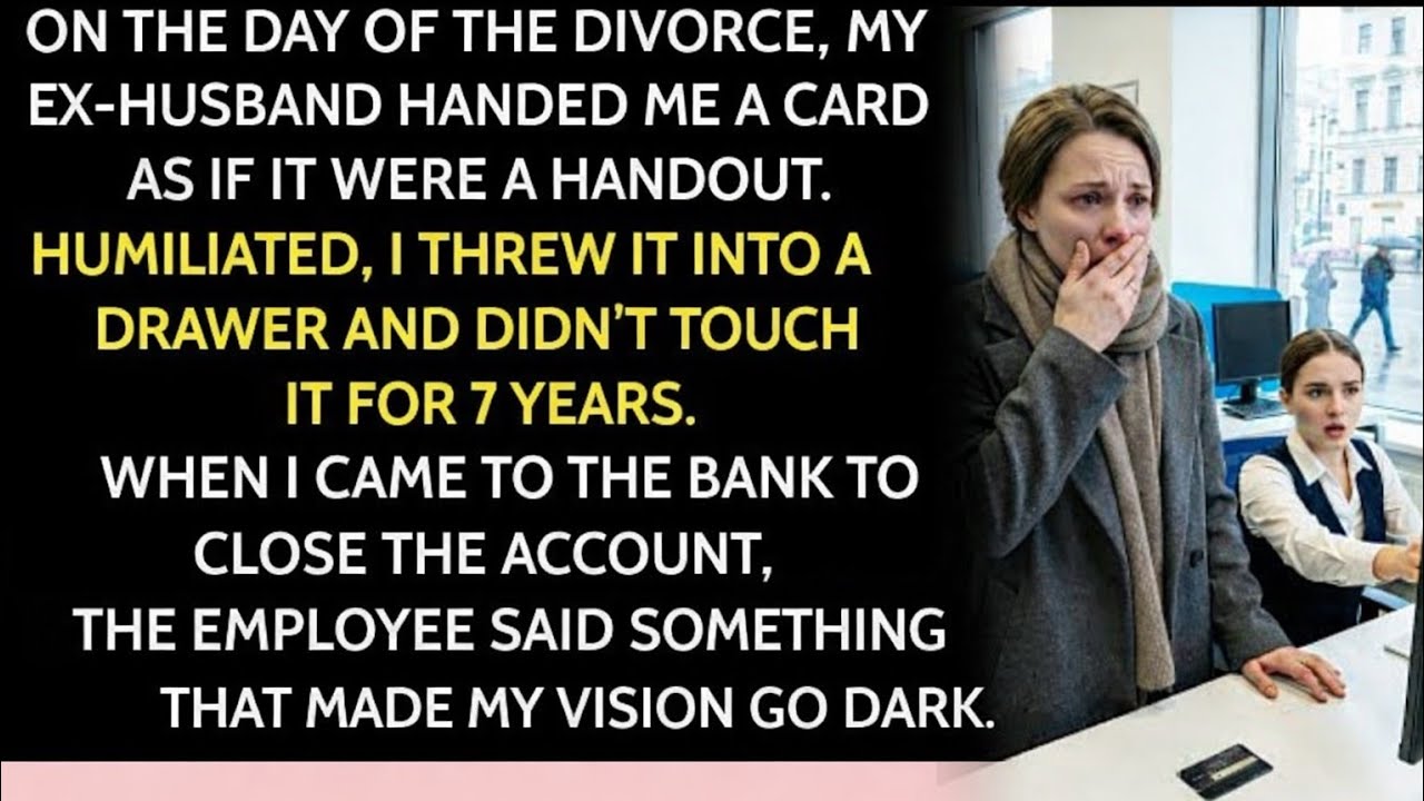 My husband threw a card into a puddle near the courthouse. Seven years later, I found out what was..