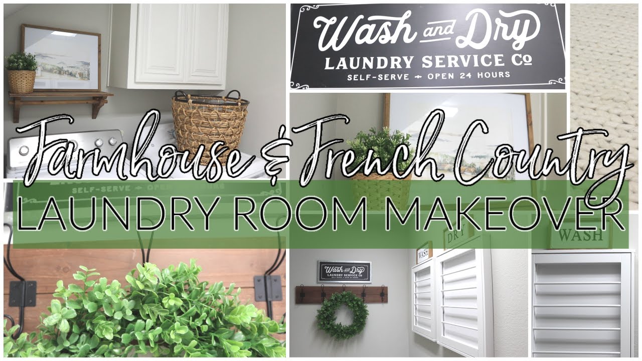 *FINALLY* LAUNDRY ROOM MAKEOVER | FARMHOUSE & FRENCH COUNTRY STYLE