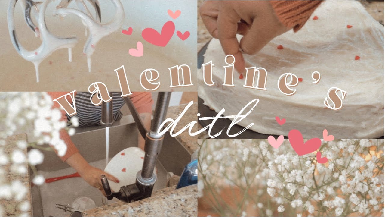 COZY VALENTINE'S DAY EVENING | Baking, Cleaning, Couple Gift Ideas & Netflix Faves