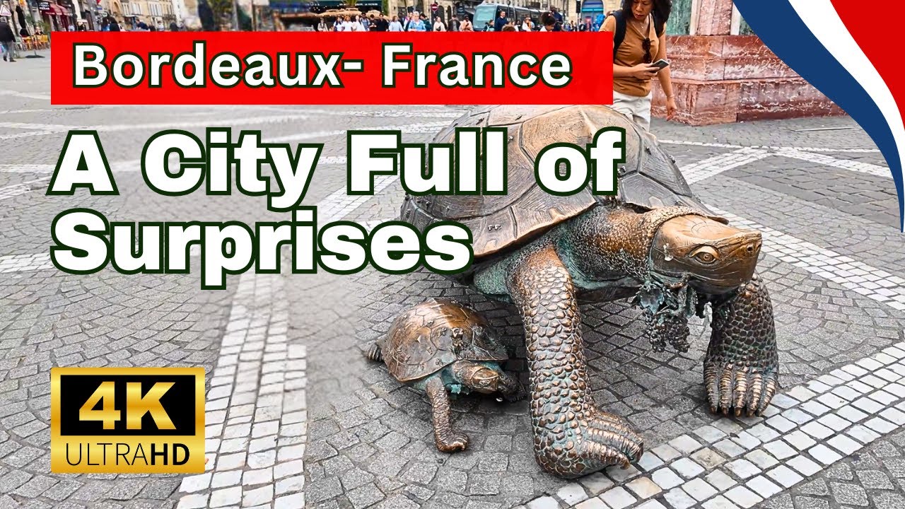 🇫🇷 Bordeaux, France 2025 | 4K UHD Rainy Day Walking Tour | A City Full of Wonders