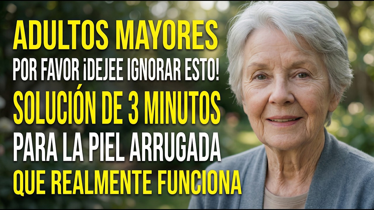Tengo 78 años... Mayores, por favor dejen de ignorar esto: una solución de 3 minutos para la piel...