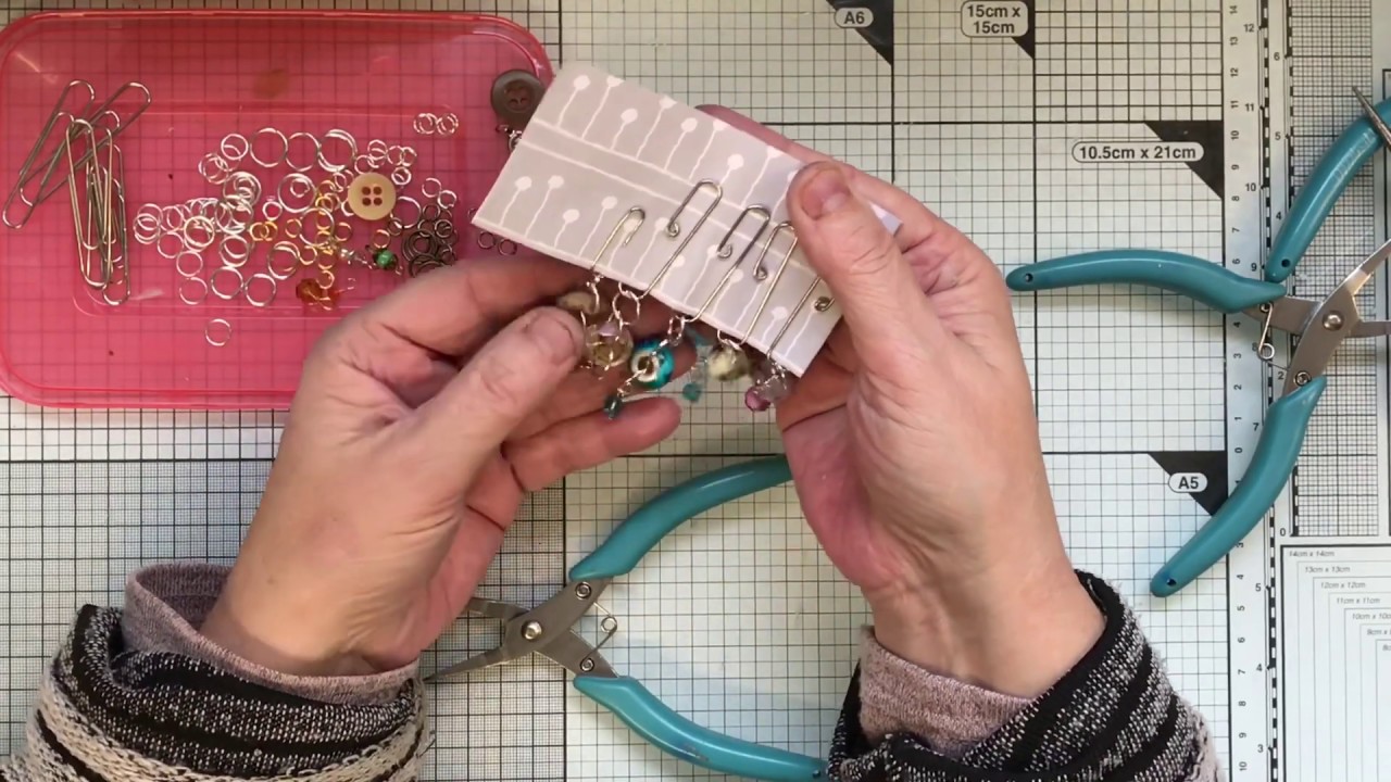 More Bead Dangles for your Junk journals using stash (tutorial)