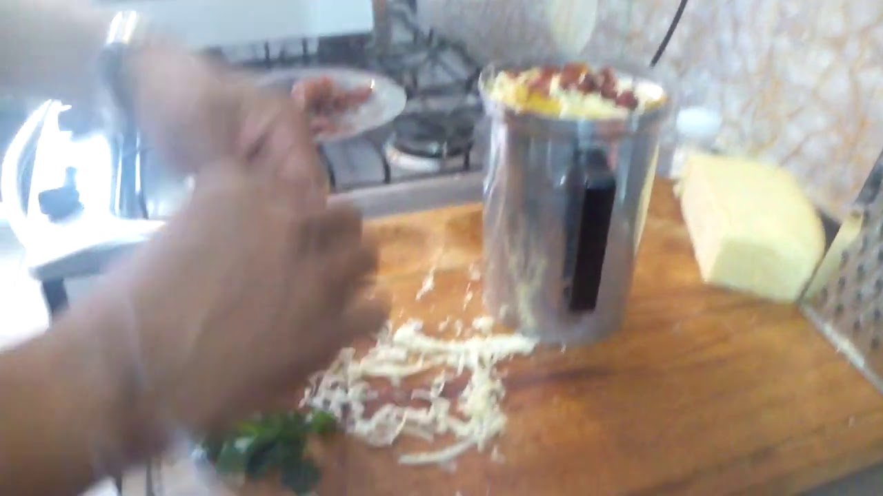 Mais um dia de treinamento, mini torre de batata.