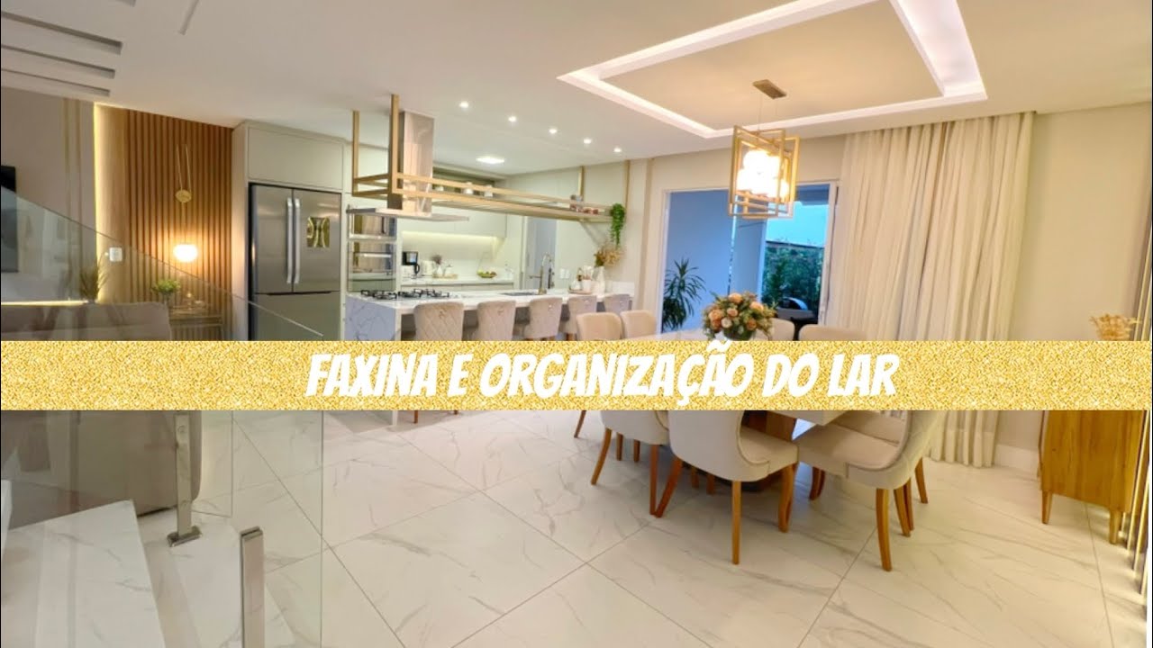 Faxina e organização | faxina pesada de sexta-feira, limpei a casa toda 🥵