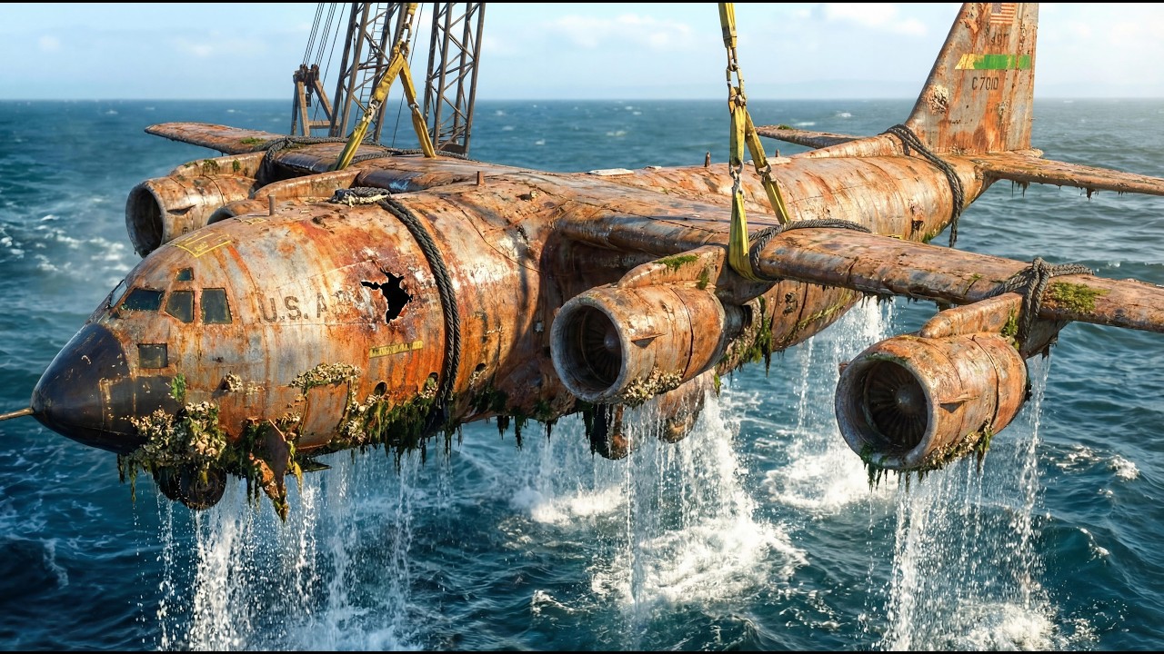 Lost on the Deep Seabed for Decades — Abandoned Boeing C-17 Globemaster III Restored (ASMR)
