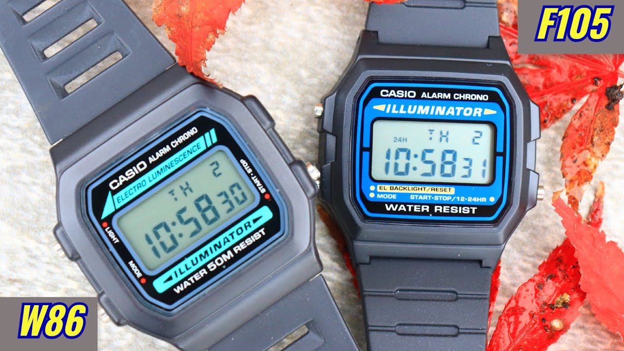 Casio F105 против W86 — какой из них является настоящим преемником F-91W?