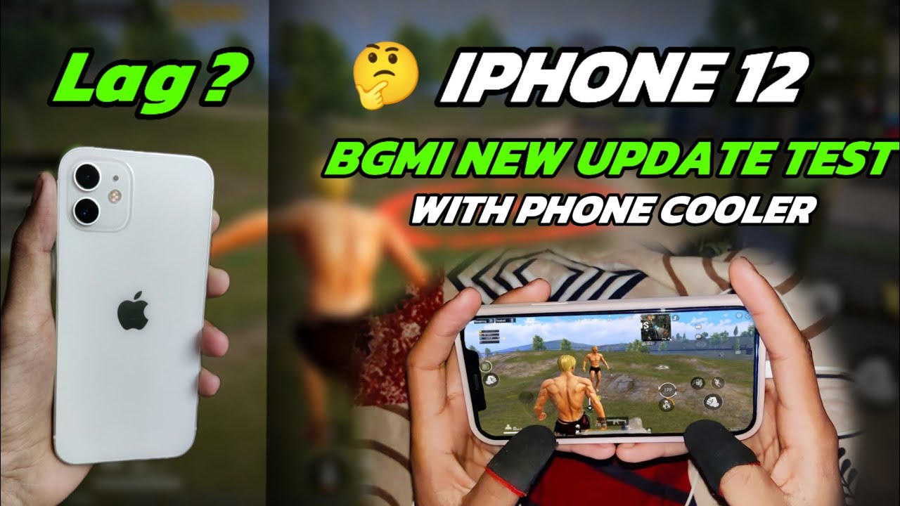 iPHONE 12😍BGMI 3.8 UPDATE TEST WITH PHONE COOLER | LAG FIX? | BATTERY?