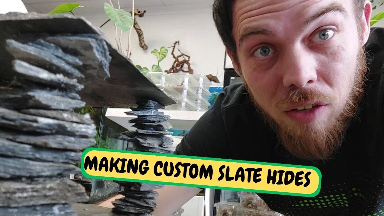 Making Custom Slate Hides Fish And Reptile (Snake Island Exotics)