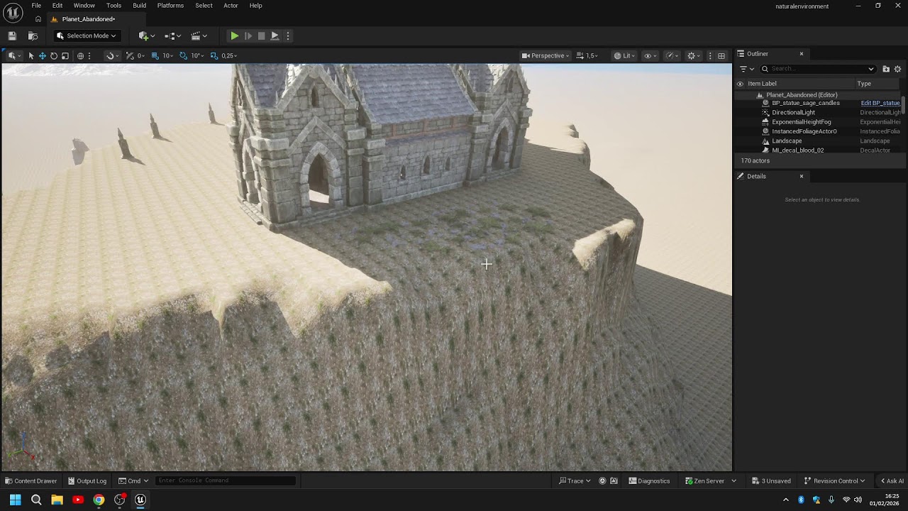 Creation Village Gothic Abandoned Ruins on Unreal Engine 5 new Version 5.7.2 #2