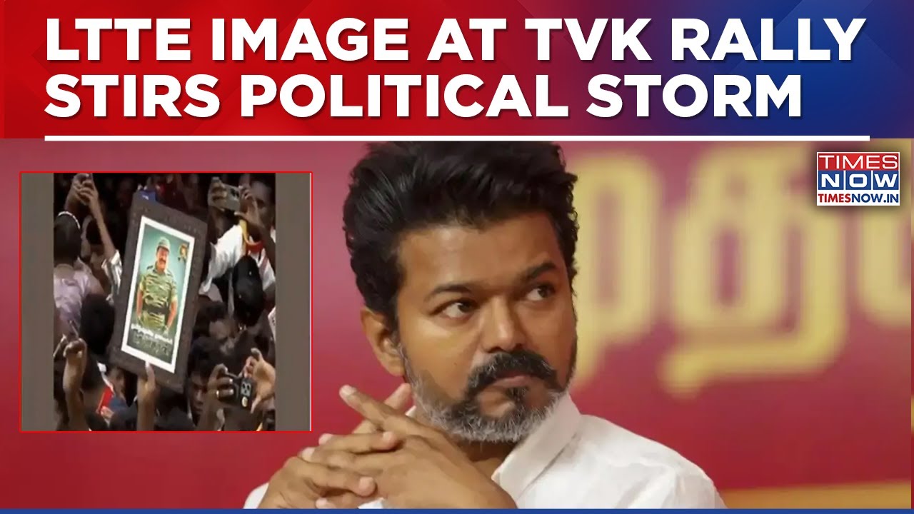 LTTE Chief's Image Spotted At TVK VIjay's Rally, Thalapathy Says 'Eelam Tamils Lost Their Leader'