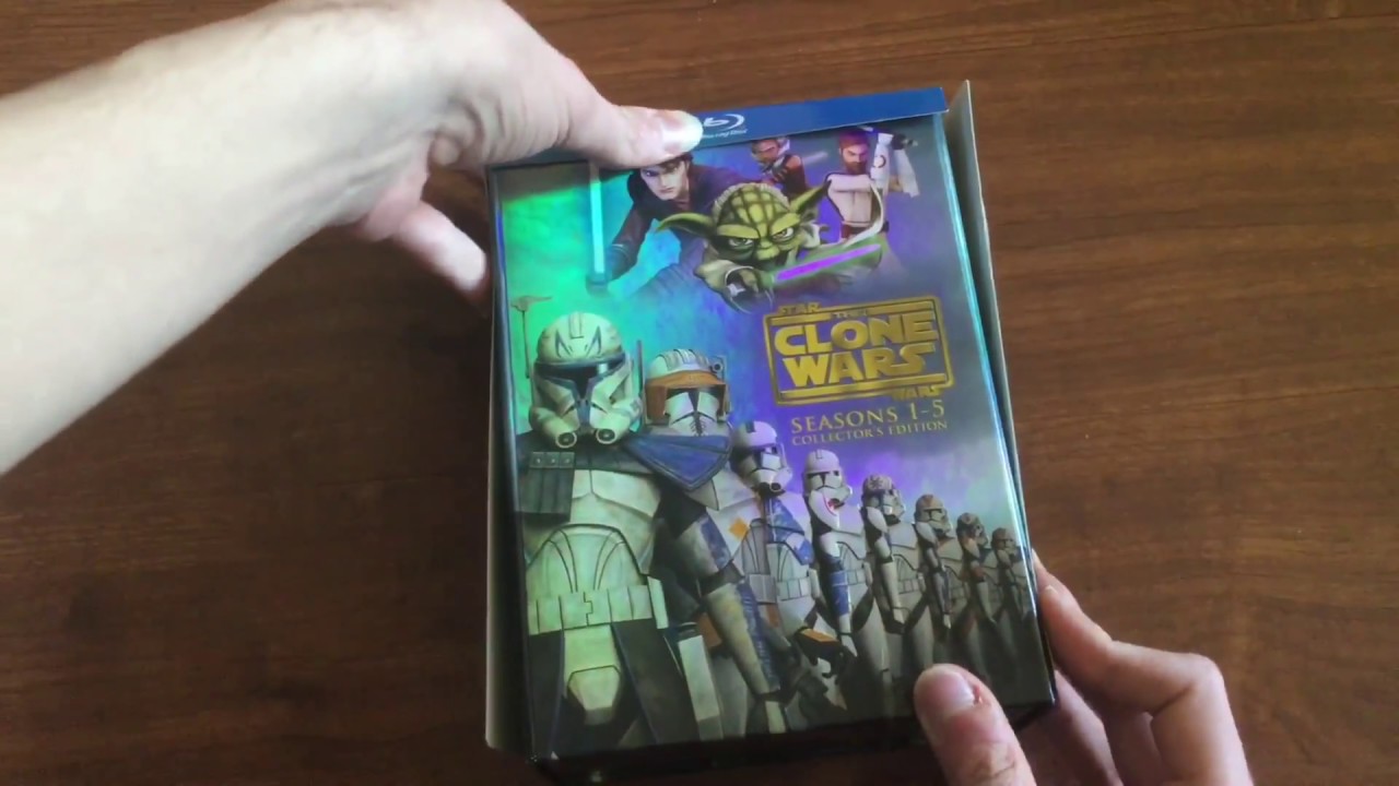 Star Wars: The Clone Wars: Seasons 1-5 BD Unboxing (Collectors Edition, 2013 Warner Bros. Release)