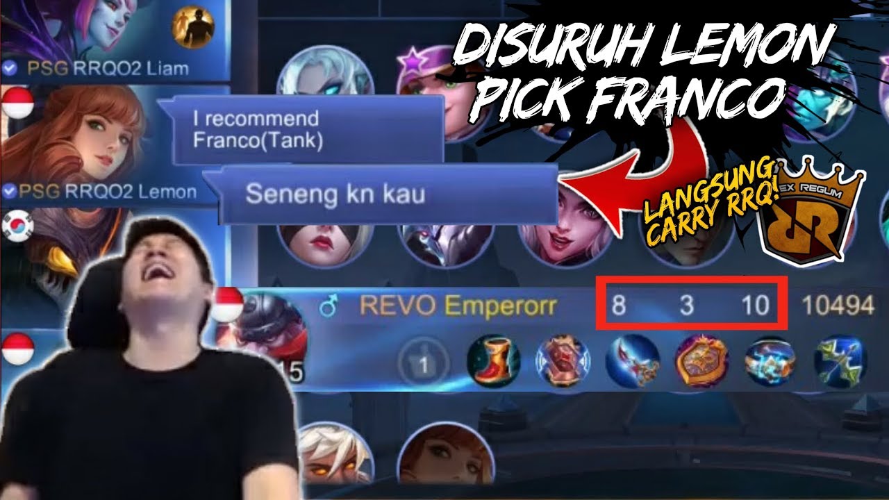 DISURUH MONA PICK FRANCO, AUTO CARRY TEAM BUOS!!