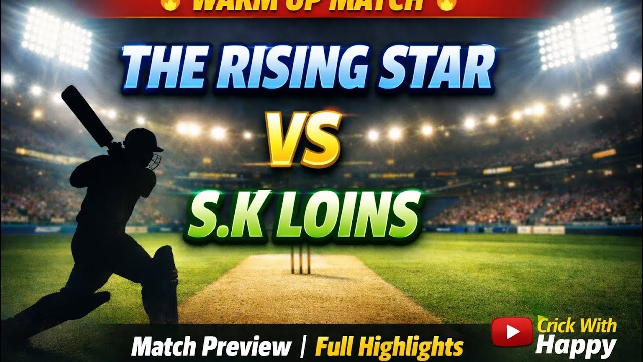 🔥 2nd Innings | The Rising Star 🆚 S.K Loins | Match Highlights | Crick With Happy