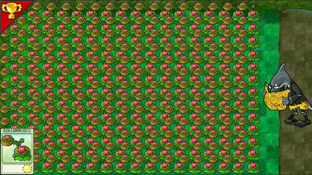Super Large Map 99CabbageMelon VS 999Zombies-------Plants vs Zombies