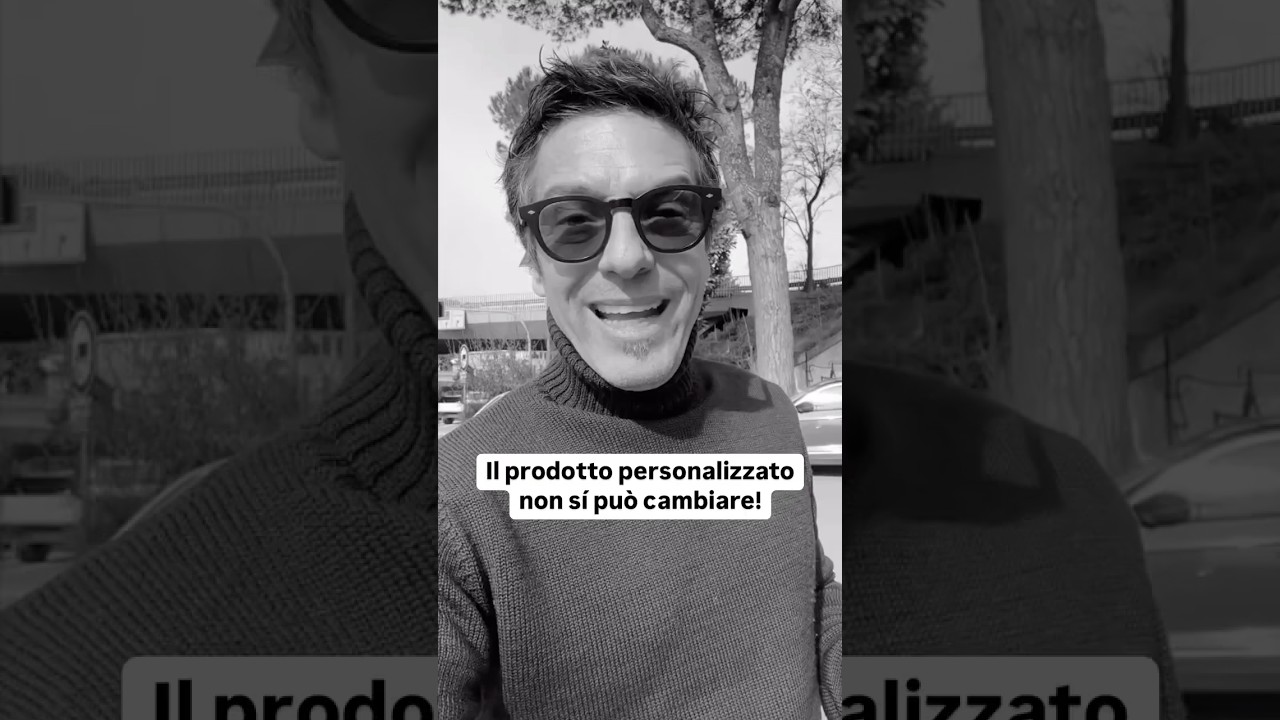 Il prodotto personalizzato non s&iacute; pu&ograve; cambiare!