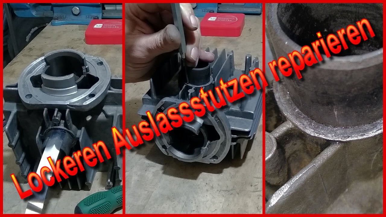 Lockeren Auslassstutzen am Zylinderkopf reparieren