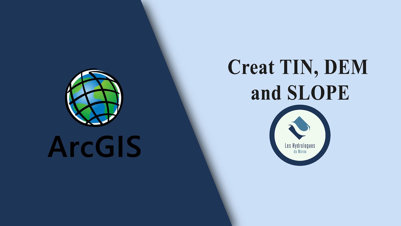 ArcGIS: Créer TIN, DEM et SLOPE en utilisant les Countours