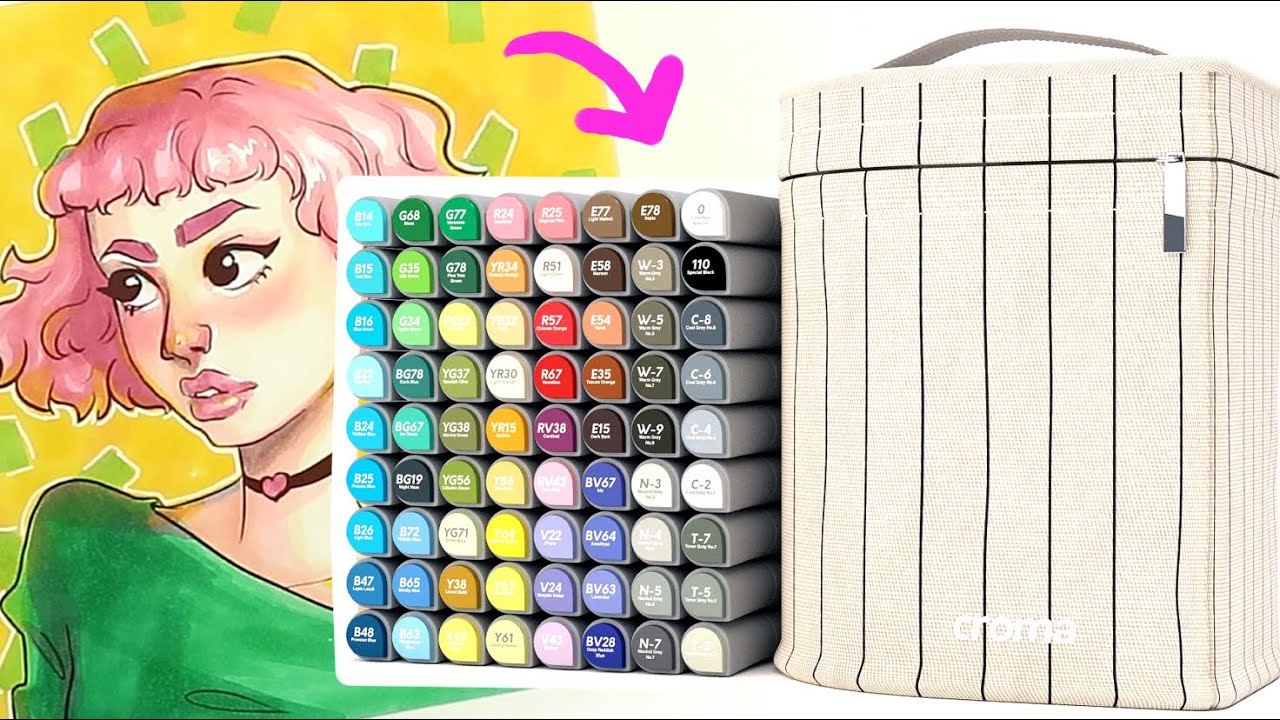 THE BEST BRUSH-MARKERS? - Croma Dual-Tip Brush/Chisel Tip Markers Review