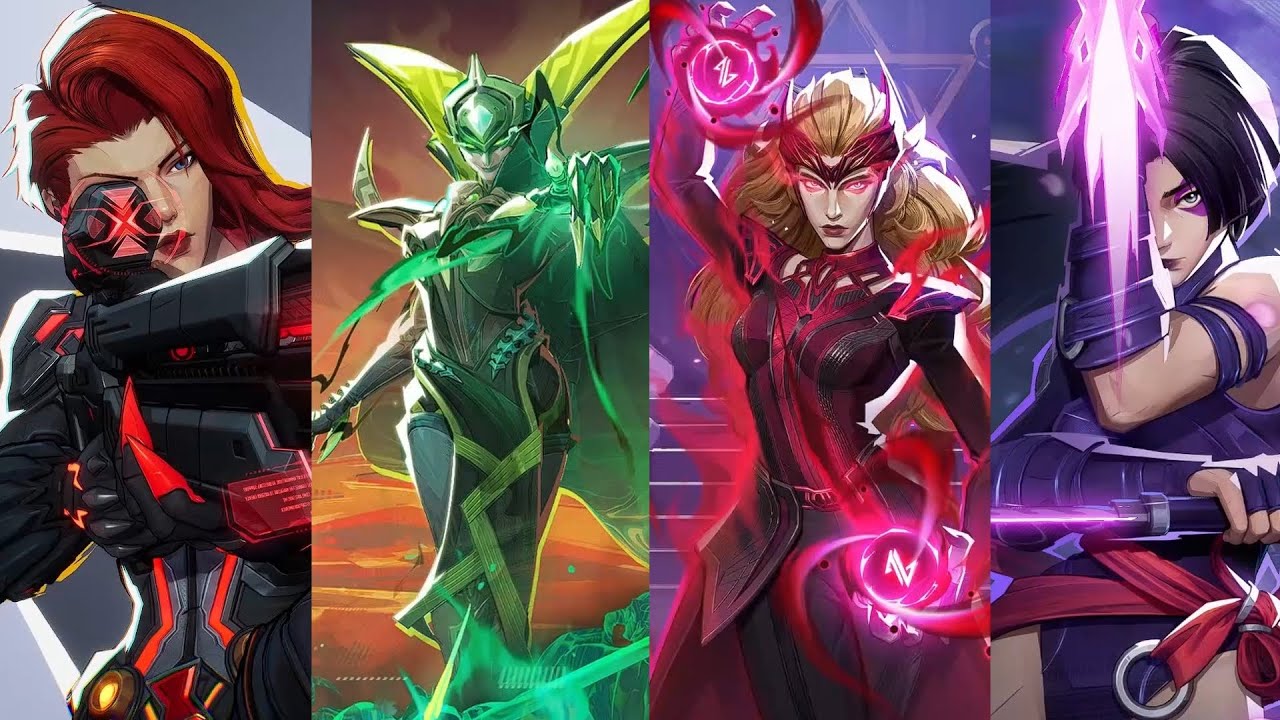 Marvel Rivals - All Female Characters Skins, Outfits, Emotes, Intro & MVP Animations