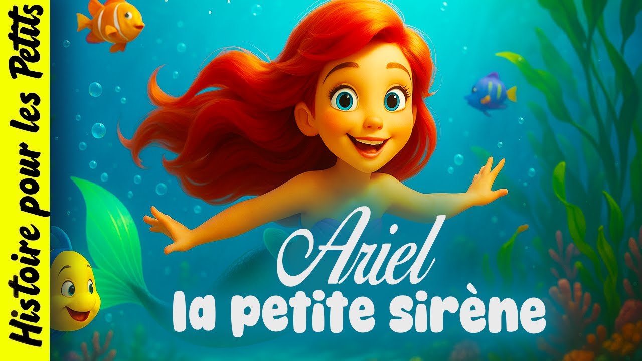 Ariel la petite sir&egrave;ne🧜&zwj;♀️Histoire pour s'endormir, Conte pour enfant en fran&ccedil;ais, Oc&eacute;an, Coquillage