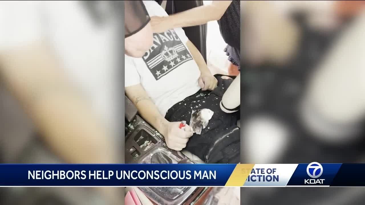 People rush to help save a man from an apparent overdose