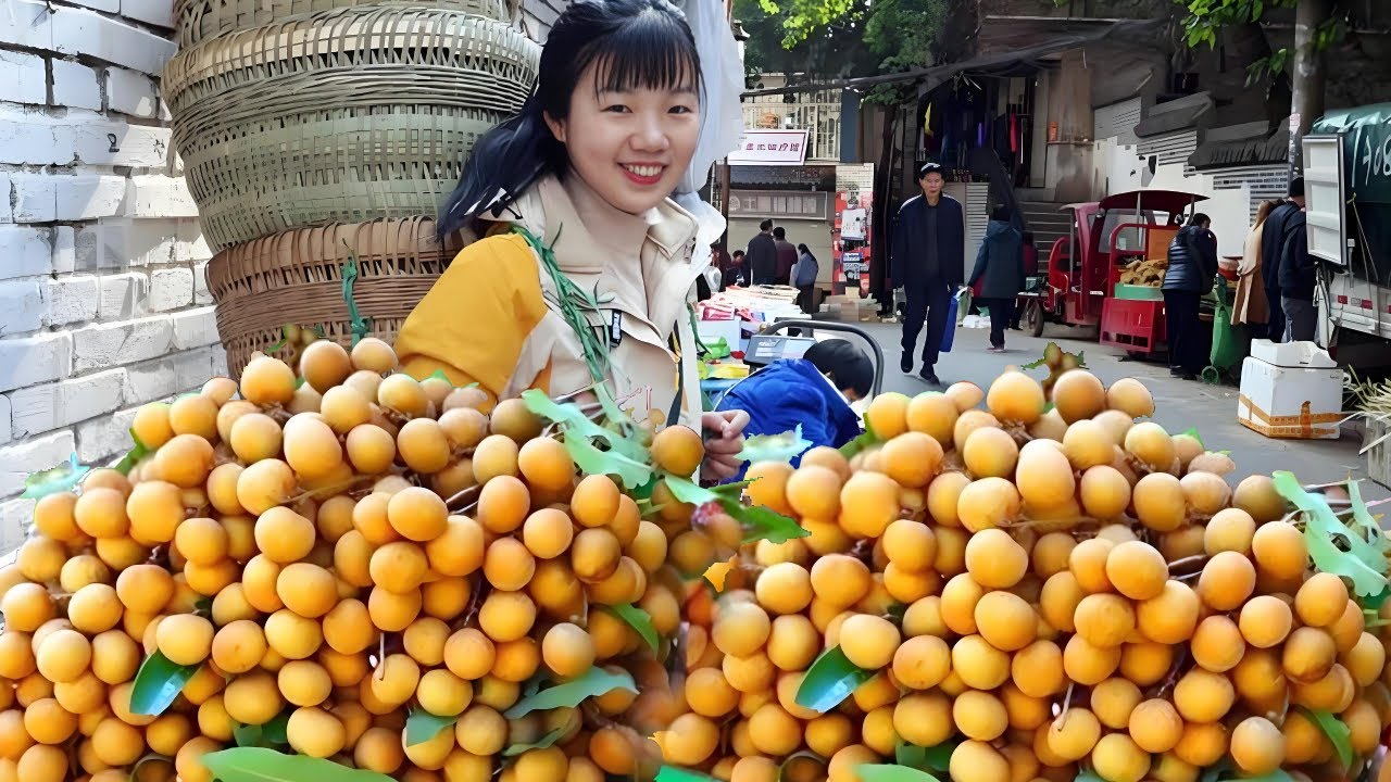 挑戰1小時趕集賣農貨，300公斤米300斤龍眼賣到斷貨，一小時賺了5000多！ 【燕麥行遊】