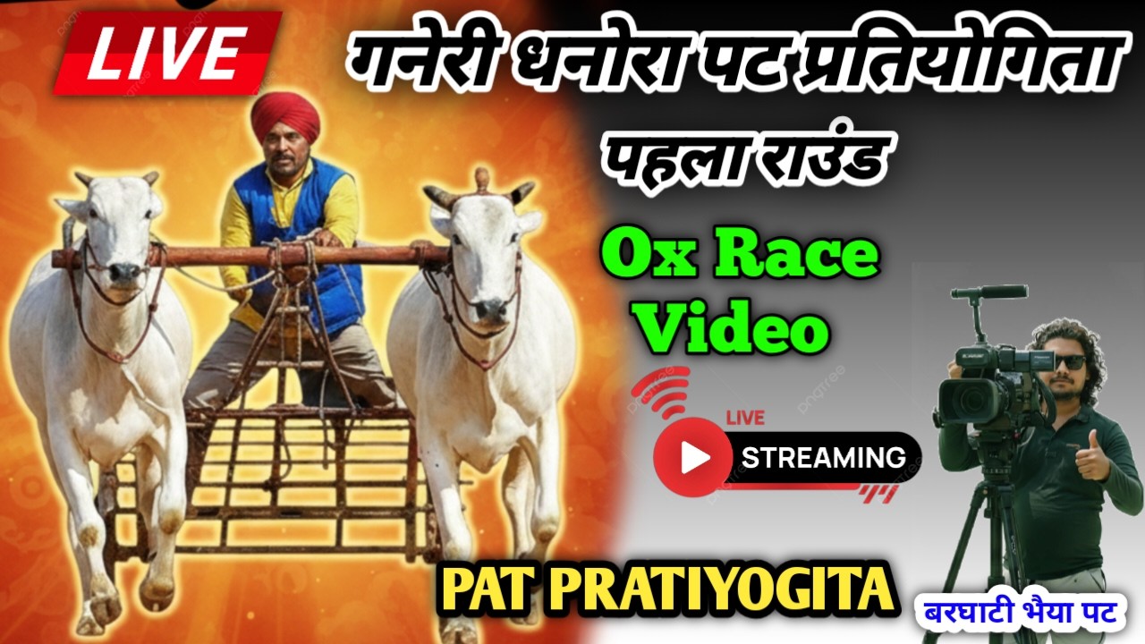 LIVE TODAY पहला राउंड 🌹 गनेरी धनोरा पट प्रतियोगिता  🔴  Ox Video  ❤️  BARGHATI BHAIYA पट PRATIYOGITA