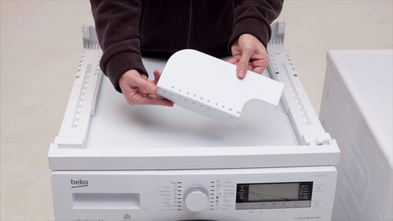 How to stack a tumble dryer and a washing machine?