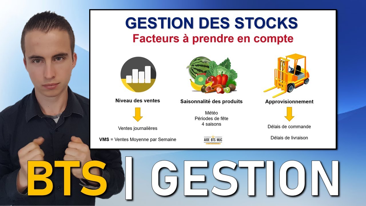 R&eacute;visions MGUC | Les bases de la GESTION des STOCKS | AIDE BTS MUC