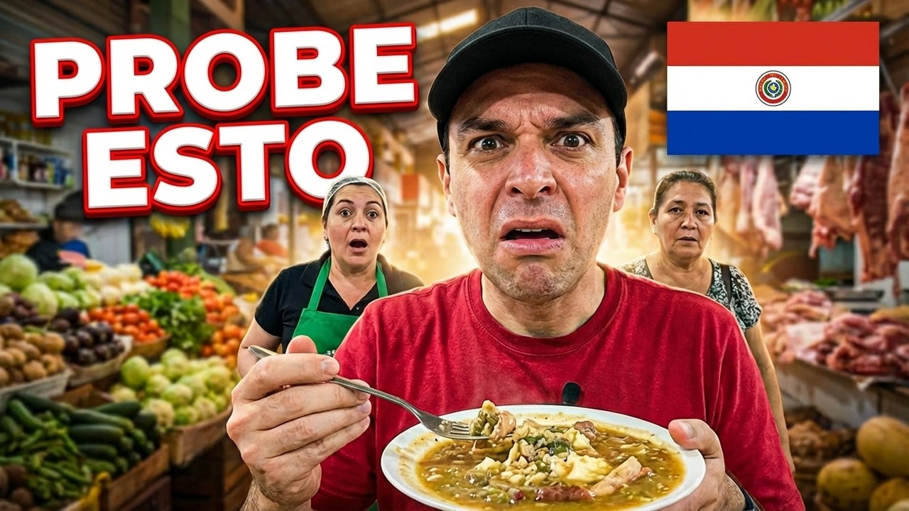 COMPRAS EN PARAGUAY #3 - PROBE COMIDA PARAGUAYA por $4000 PESOS! 😱💰