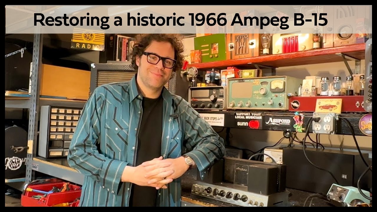 Реставрация исторического Ampeg B15 1966 года, предположительно являющегося частью оригинальной л...
