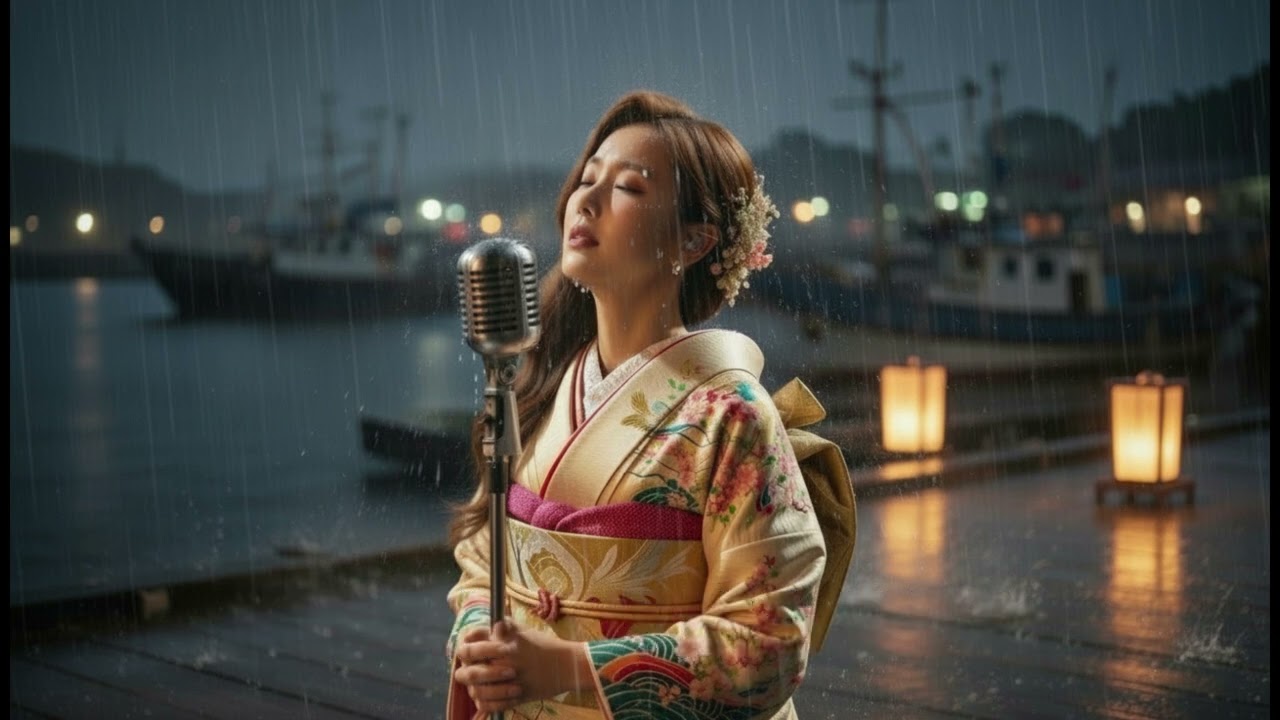 港の雨と忘れられない恋 🌧 切ない夜の演歌 | 心に沁みる女性演歌バラード