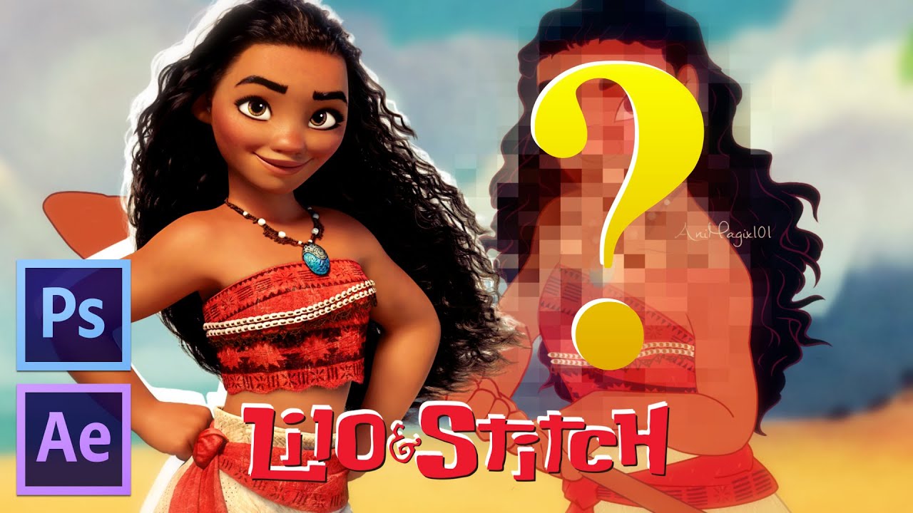 Moana in ❛ Lilo & Stitch ❜ Style 🌺 Speed Edit