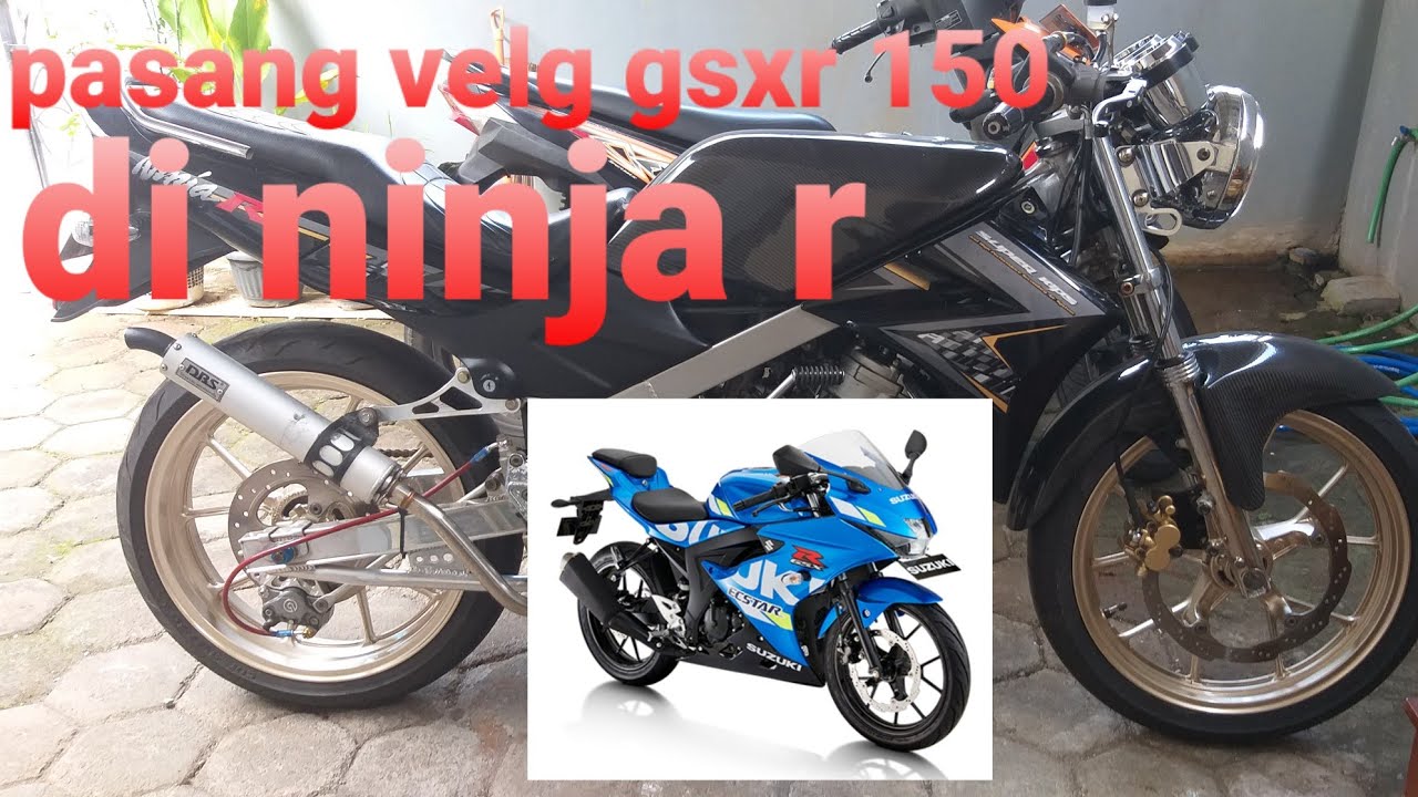 ninja r pakai velg gsx 150 (mirip marchesini)