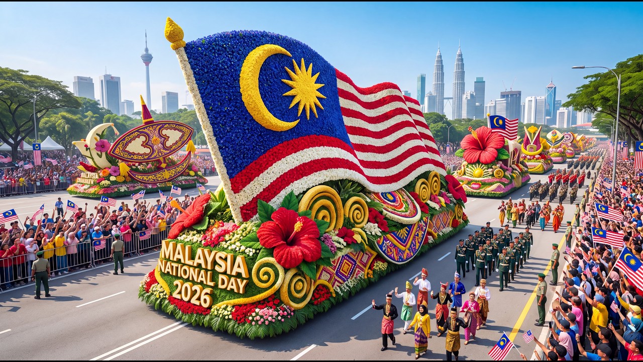 🔴 LIVE: Malaysia Independence Day 2026|Massive Flower Floats, Military Parade & Cultural Celebration