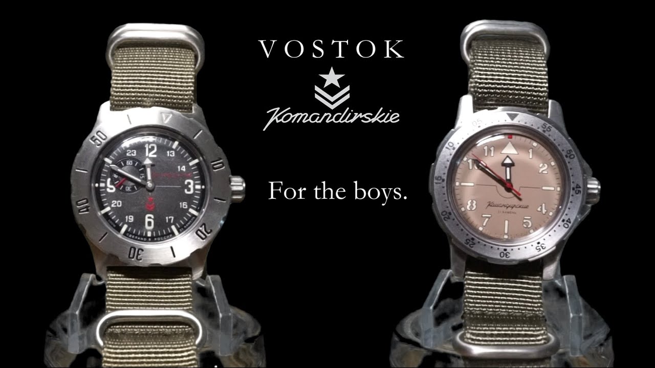 Vostok Komandirskie 350504 & 18023A | Tough, Military, Metal Watches