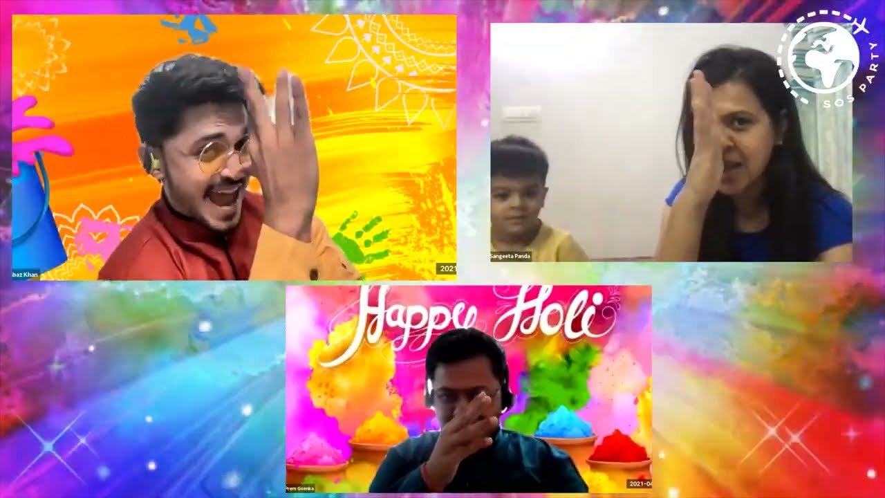 Powerschool Online Holi Celebration '21 | Unique Zoom Engagement Ideas