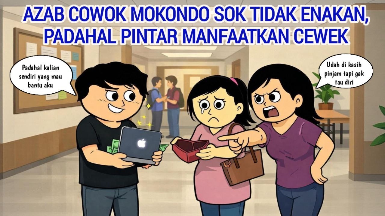 AZAB COWOK MOKONDO SOK TIDAK ENAKAN, PADAHAL PINTAR MANFAATKAN CEWEK | ANIMASI AZAB